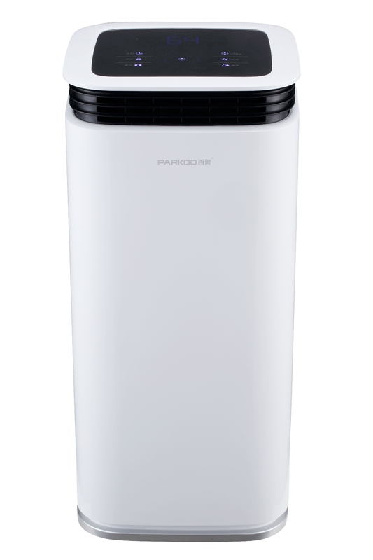 16L schermo nascosto LED Dehumidificatore per la casa 2.2L Serbatoio Torre di 360° Sfoglie di vento Smart Humidity Touch Control