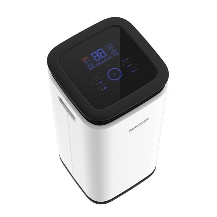 16L schermo nascosto LED Dehumidificatore per la casa 2.2L Serbatoio Torre di 360° Sfoglie di vento Smart Humidity Touch Control