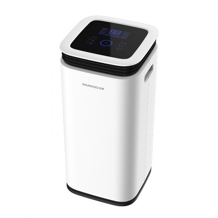 16L schermo nascosto LED Dehumidificatore per la casa 2.2L Serbatoio Torre di 360° Sfoglie di vento Smart Humidity Touch Control